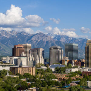 Skyline of Salt Lake City, Utah