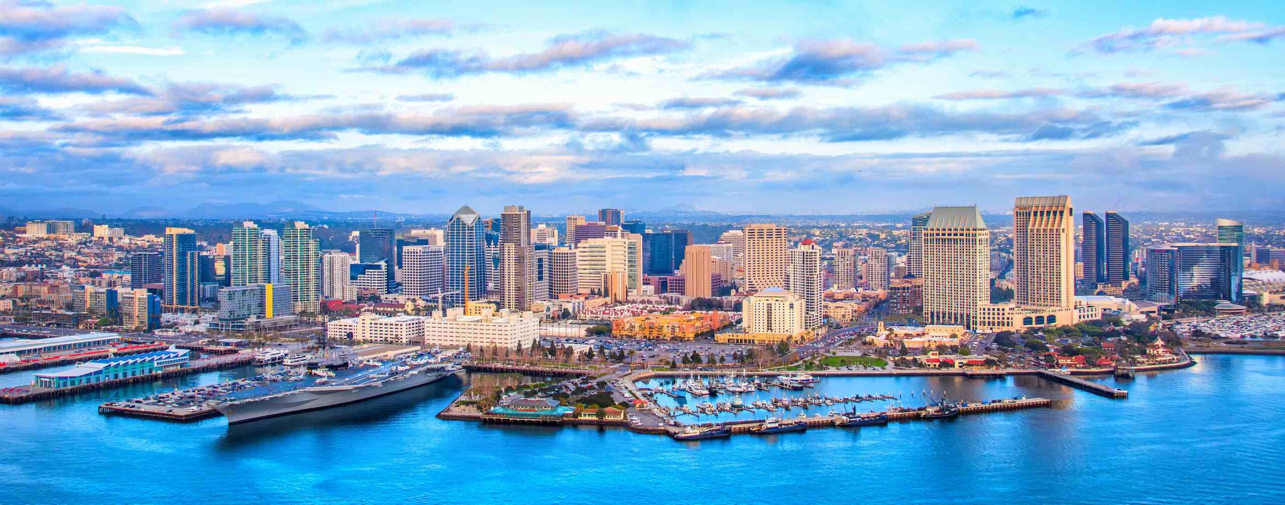 San Diego skyline, waterfront